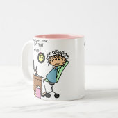 Herstel de Eerste Humor van de Keer Tweekleurige Koffiemok (Voorkant links)