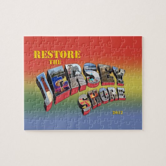Herstel de puzzel van de Jersey Shore en tin Legpuzzel (Horizontaal)