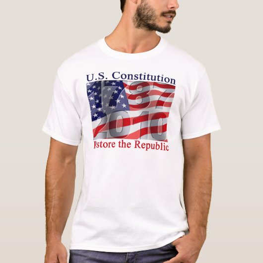 Herstel de shirten van de Republiek T-shirt (Voorkant)