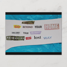 Herstel de verloren weg briefkaart