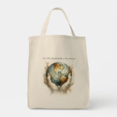 Herstel de wereld tote bag (Achterkant)