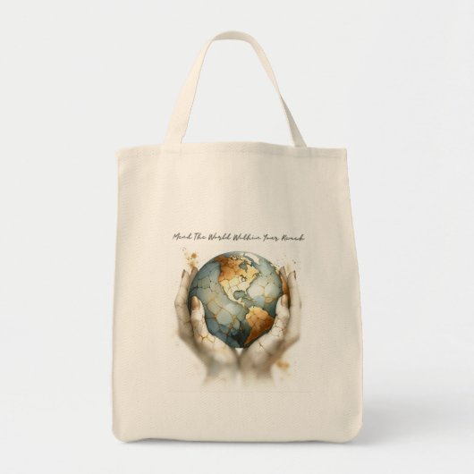 Herstel de wereld tote bag (Voorkant)