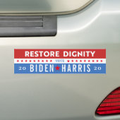HERSTEL DIGNITY Vote FOR JOE BIDEN 2020 PRESIDENT Bumpersticker (Op auto)