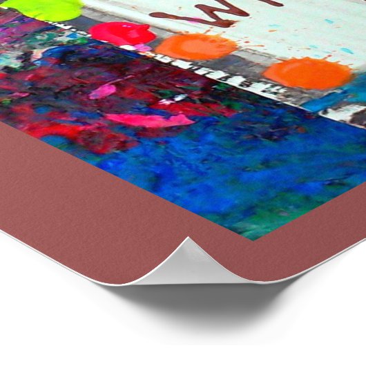 herstel een plaats waar men hoopt poster (Hoek)