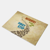 Herstel, eerste stap (12 stap, drugsvrij) deurmat (Schuin)