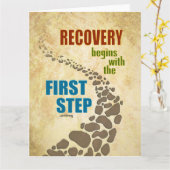 Herstel, eerste stap (12 stap, drugsvrij) kaart (Gele Bloem)