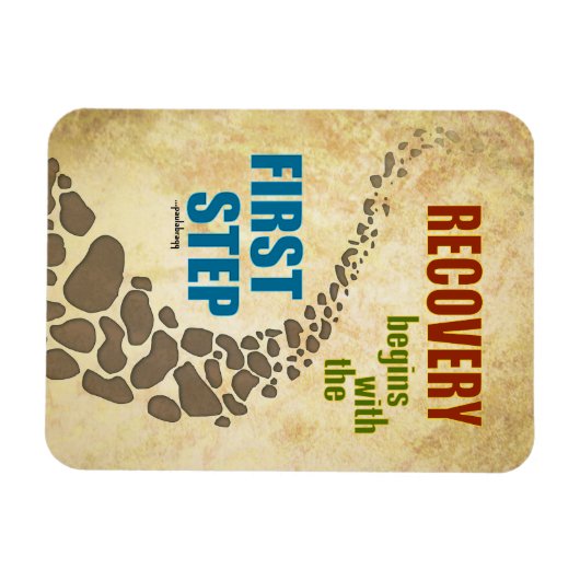 Herstel, eerste stap (12 stap, drugsvrij) magneet (Horizontaal)