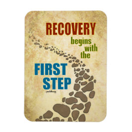 Herstel, eerste stap (12 stap, drugsvrij) magneet