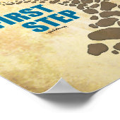 Herstel, eerste stap (12 stap, drugsvrij) poster (Hoek)