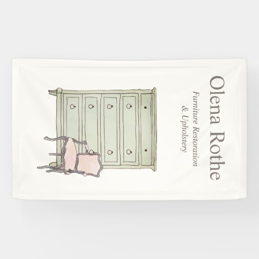 Herstel en reparatie van meubelen spandoek (Horizontaal)