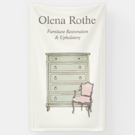 Herstel en reparatie van meubelen spandoek