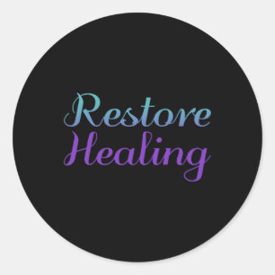 Herstel genezing Suicide Prevention Depression Awa Ronde Sticker