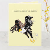 Herstel Groetkaart : Amerikaanse Steenarend Kaart (Gele Bloem)