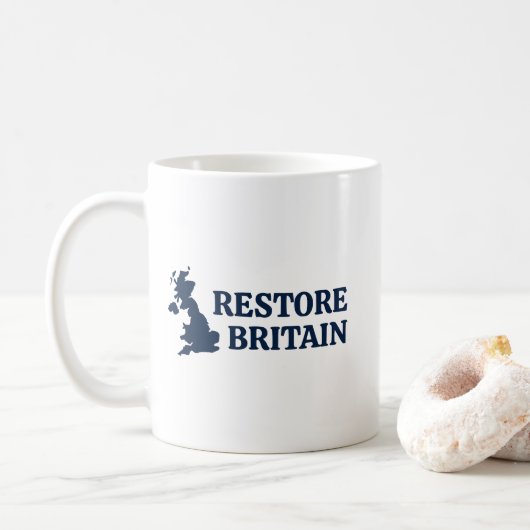 Herstel Groot-Brittannië Koffiemok (Met donut)