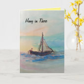 Herstel "hang in there" waterverf kaart (Gele Bloem)