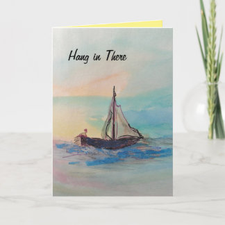 Herstel "hang in there" waterverf kaart