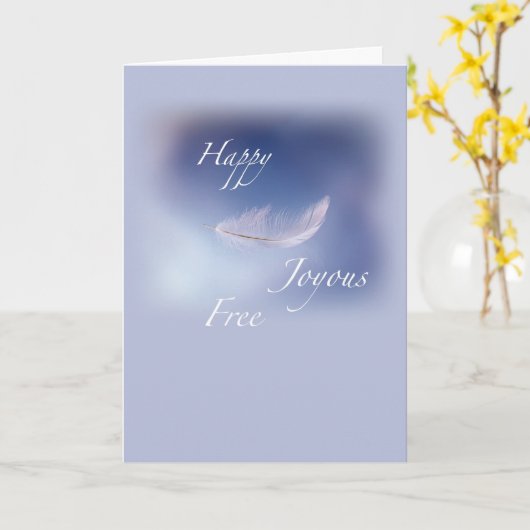 Herstel Happy Joyous Gratis Kaart (Gele Bloem)