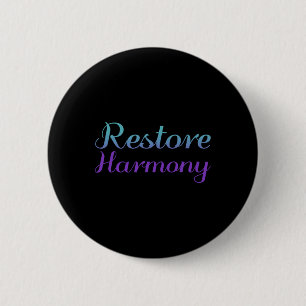 Herstel Harmony Suicide Prevention Depression Awar Ronde Button 5,7 Cm