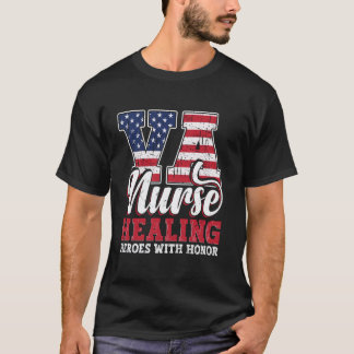 Herstel Helden Met Eer Voor VA Verpleegster T-shirt