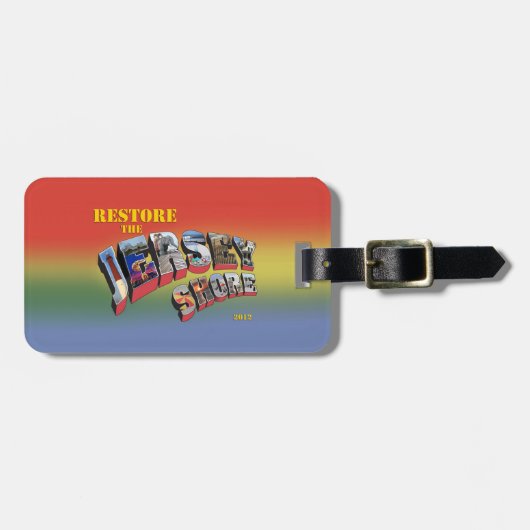 Herstel het bagagelabel van de Jersey Shore (Voorkant horizontaal)