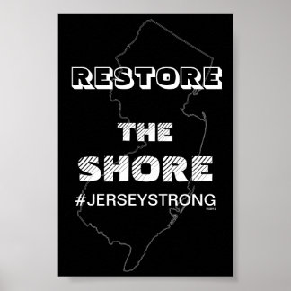 HERSTEL HET POSTER SHORE - JERSEY VOOR KANTOOR