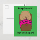 Herstel Hond Weg Grappig Gepersonaliseerd Briefkaart (Voorkant / Achterkant)