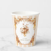 Herstel in de herfst bruidsfeest papieren bekers (Voorkant)
