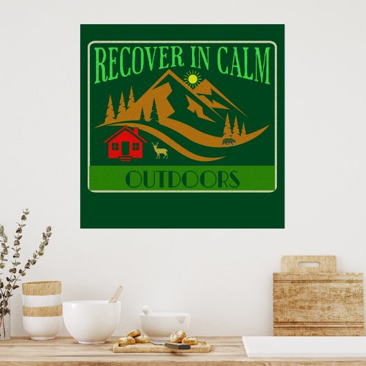 Herstel in kalm - Buiten Poster (Keuken)