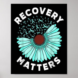 Herstel is alcohol drugsverslaving lint poster