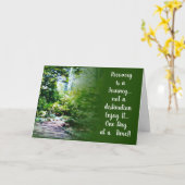 Herstel is een reis 23 wenskaart kaart (Gele Bloem)