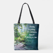 herstel is een reis en leuzen 25r tote bag (Achterkant)
