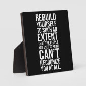 Herstel jezelf Fitness Plaque Fotoplaat (Voorkant)