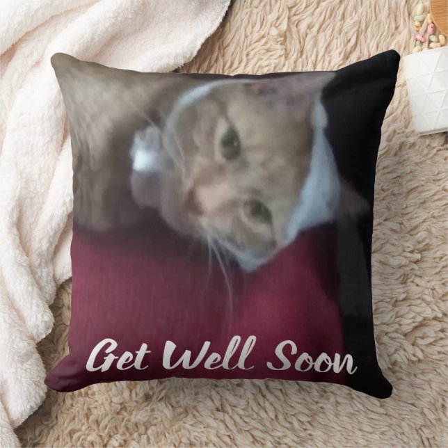 Herstel Kat Citaten Humor Foto  Kussen (Deken)