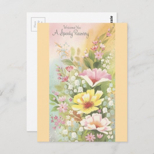  herstel met bloemen briefkaart (Voorkant / Achterkant)