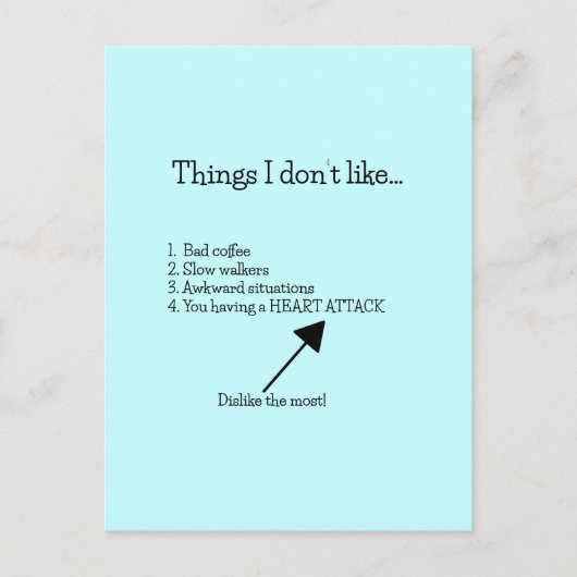 Herstel na een hartaanval briefkaart (Voorkant)