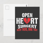 Herstel na een openhartoperatie met een bypass briefkaart (Voorkant / Achterkant)