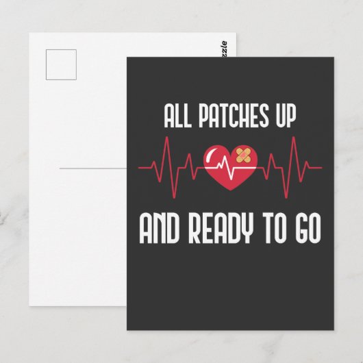 Herstel na hartoperatie Bypass-herstel Briefkaart (Voorkant / Achterkant)