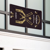 Herstel na knieoperatie, beterschap spandoek (Buitenkant Gebouw)