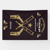 Herstel na knieoperatie, beterschap spandoek (Horizontaal)