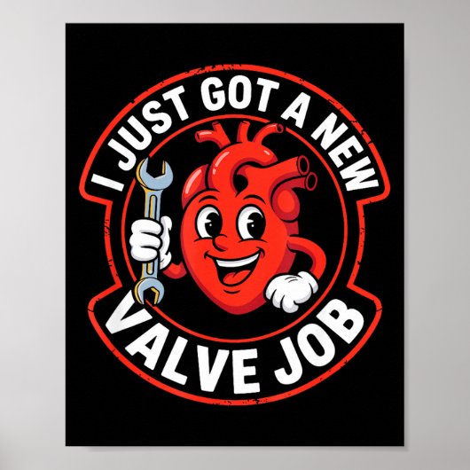 Herstel na openhartoperatie grappig poster (Voorkant)