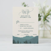 Herstel naar de bergen | Groen menu Keuze RSVP (Staand voorkant)