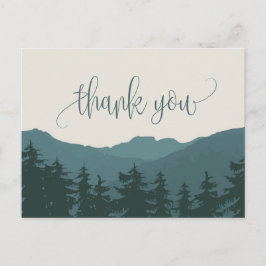 Herstel naar de bergen | Groene dank Briefkaart