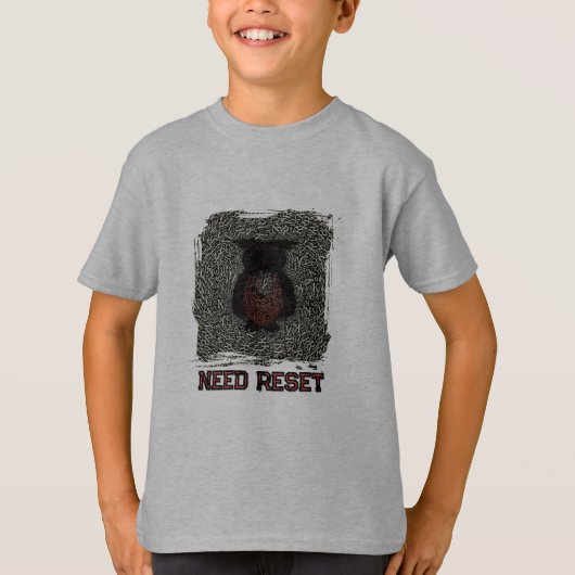Herstel nodig grap t-shirt (Voorkant)