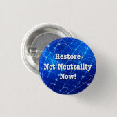Herstel nu de Netto Neutraliteit! Ronde Button 3,2 Cm (Voorkant /achterkant)