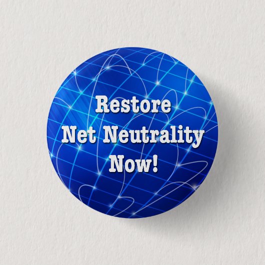 Herstel nu de Netto Neutraliteit! Ronde Button 3,2 Cm (Voorkant)