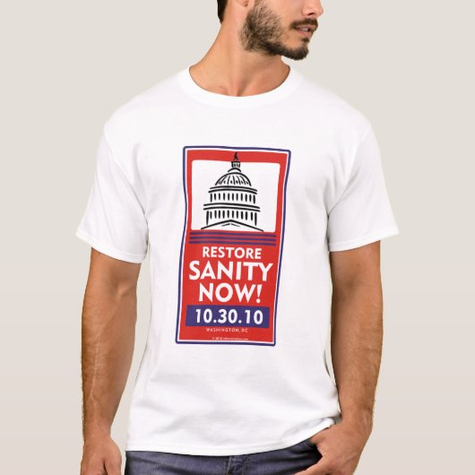 Herstel nu het t-shirt van Sanity (Voorkant)