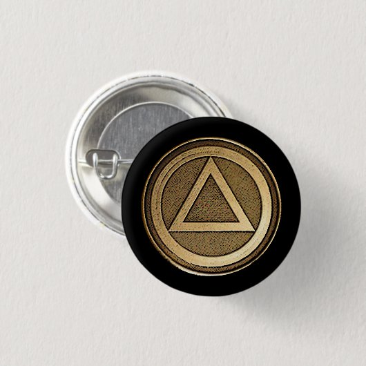 Herstel obriety Sober Button Pin (Voorkant /achterkant)