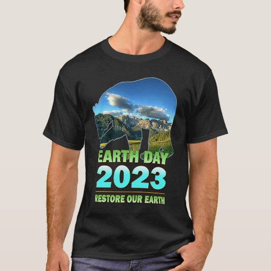 Herstel onze Aarde voor Dag 2023 T-shirt (Voorkant)
