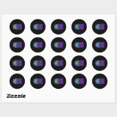 Herstel Preventie Bewustzijn Suower Design Ronde Sticker (Vel)