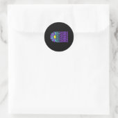 Herstel Preventie Bewustzijn Suower Design Ronde Sticker (Tas)